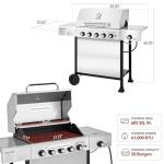 Royal Gourmet 5-Burner Propane Grill with Sear Burner