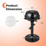 ARLIME 1600W Electric Grill for 15 Servings