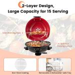 HAPPYGRILL Portable 1600W Electric Outdoor BBQ Grill