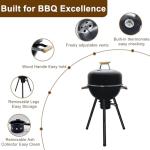 Joyagrill 17 Inch Portable Charcoal BBQ Kettle