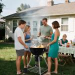 Portable 18.5-Inch Charcoal Grill with Thermometer