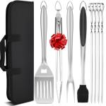 9-Piece Heavy Duty BBQ Grill Tools Set