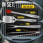 Durable 4-Piece BBQ Grilling Tools Set