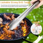 9-Piece Heavy Duty BBQ Grill Tools Set