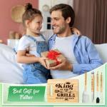 Dad's BBQ Grilling Gift Set with Engraved Board