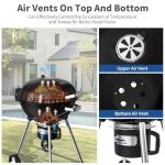 Portable 22.5-Inch Heavy Duty Charcoal Grill