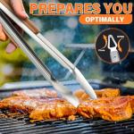 TIVOLI 4PC BBQ Tool Set with Wood Handles