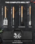 4-Piece Stainless Steel BBQ Tool Set