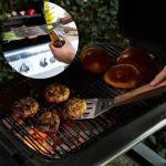 5-Piece BBQ Grill Tool Set with Wooden Handles