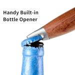 Rosewood BBQ Tool Set with Spatula, Fork, Tongs