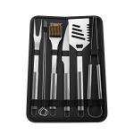 BBQ Grill Tool Set with 7 Stainless Steel Utensils