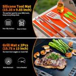 Stainless Steel BBQ Tool Set for Blackstone Grills