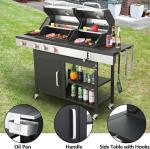 3-Burner Propane and Charcoal Grill Combo