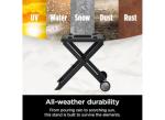 Ninja XSKSTAND Woodfire Collapsible Outdoor Grill Stand, Compatible with Ninja Woodfire Grills (OG700 Series), Foldable, Side Utensil Holder, Weather-Resistant, Black