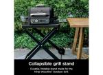 Ninja XSKSTAND Woodfire Collapsible Outdoor Grill Stand, Compatible with Ninja Woodfire Grills (OG700 Series), Foldable, Side Utensil Holder, Weather-Resistant, Black
