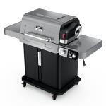 Ninja FlexFlame, Grill and Smoker, Electric and Propane Grill, Roaster, BBQ Grill, 5-in-1 Cooking System, 3 Burner, Digital Control, Outdoor Cooking, Griddle, Pizza Maker, Stainless Steel, PG301