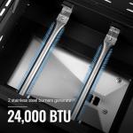 ZH3005 Dual Fuel 2-Burner Combo Grill