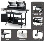 3-Burner Propane and Charcoal Grill Combo