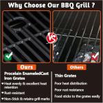3-Burner Propane and Charcoal Grill Combo