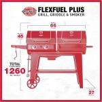 Char-Griller Flex Fuel Gas and Charcoal Grill