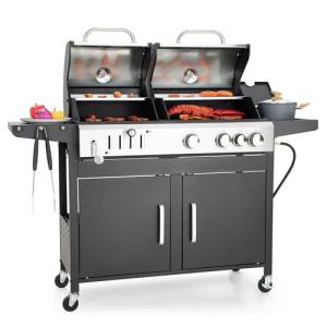 Captiva Designs Dual Fuel Gas and Charcoal Grill