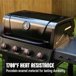 Feasto 4 Burner Gas Grill with Side Table