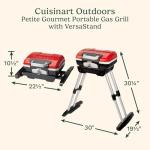 Portable Petit Gourmet Gas Grill with VersaStand