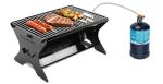 Portable Charcoal/Gas Camping Barbecue with Carry Bag