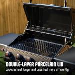 Feasto 4 Burner Gas Grill with Side Table