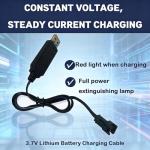 4-Pack USB Charger Cables for Drone Batteries