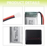 5-Pack 3.7V 400mAh Rechargeable Drone Batteries