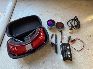 Skyzone 02X FPV Drone Goggles - Red 5.8GHz