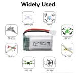 5-Pack 400mAh 3.7V Lithium Drone Batteries