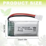 400mAh Lithium Battery 5-Pack for Drones