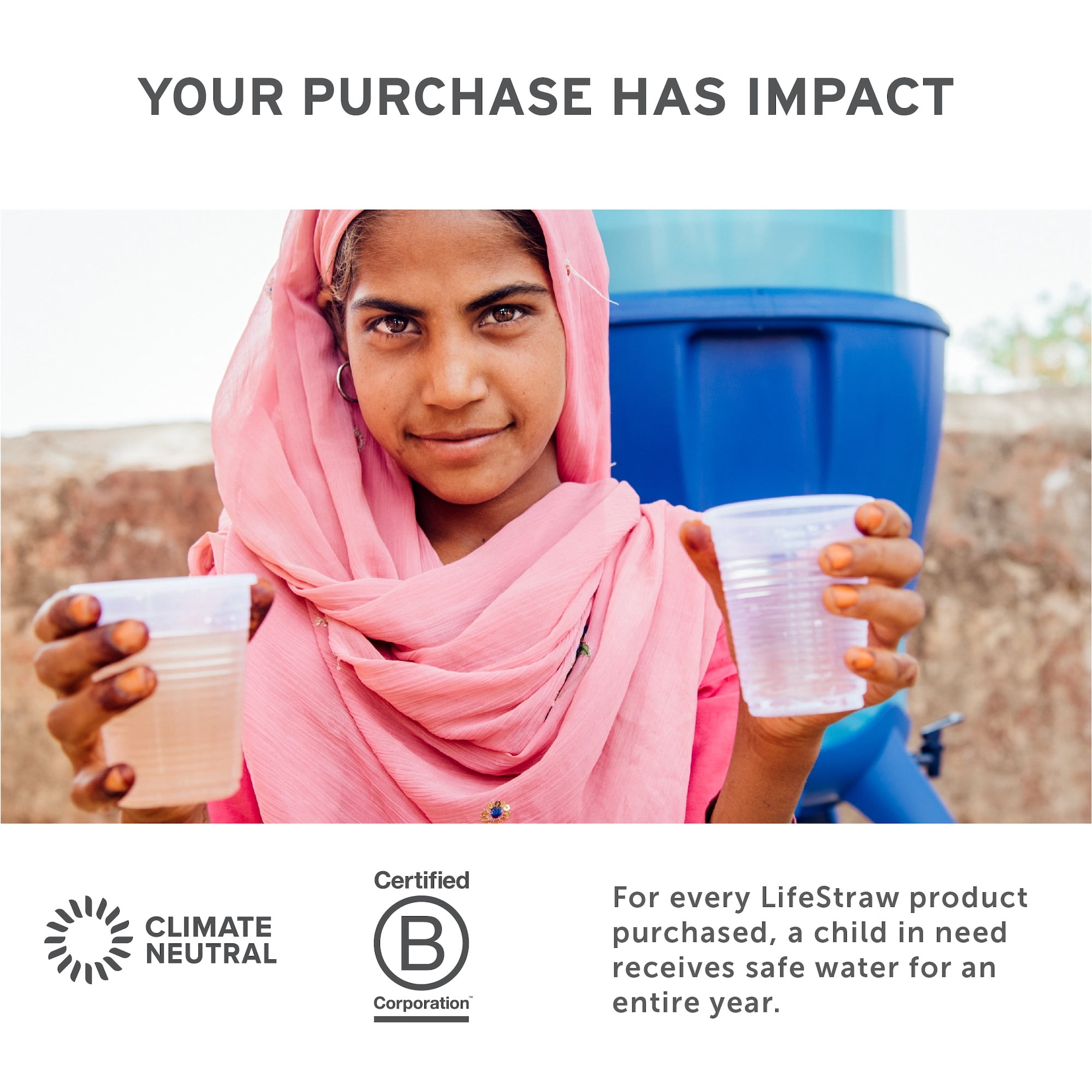 Lifestraw Portable Water Filter for Hiking and Camping