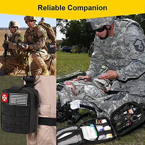 248-Piece Survival First Aid Kit in MOLLE Pouch