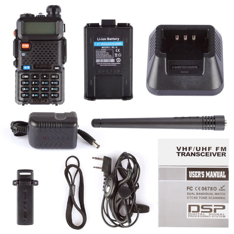 Baofeng UV-5R Dual Band Two Way Radio