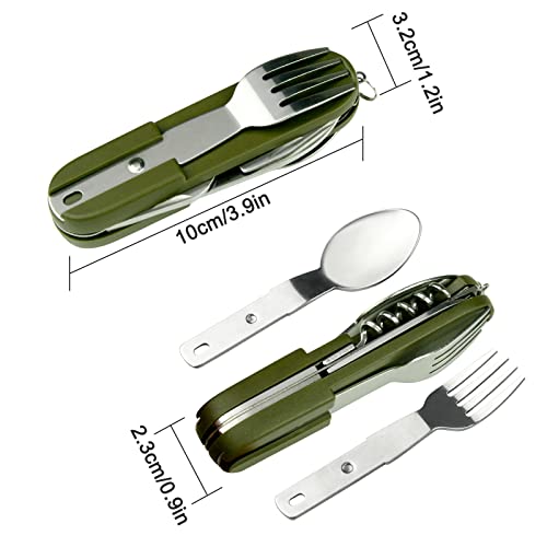 7-in-1 Folding Camping Utensil Tool Set