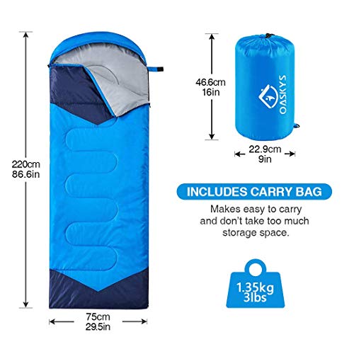 Oaskys Lightweight Waterproof Camping Sleeping Bag
