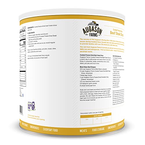 Freeze Dried Beef Chunks in 1 lb Can