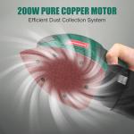 HYCHIKA 200W Electric Detail Sander with Dust Collector