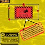 Tolsen 13-Piece VDE Electricians Screwdriver Set