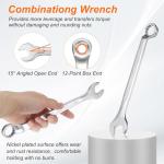 2pcs Offset Combination Wrench Set - 20mm Metric