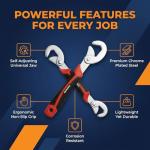 BeeSavvy Adjustable Wrench Set with Non-Slip Handles