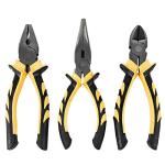 Heavy-Duty 3 Piece Pliers Set with Snips