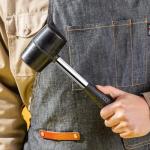 16oz Heavy-Duty Rubber Mallet with Steel Shaft