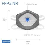 VEVOX® FFP3 Valved Dust Mask Set of 5