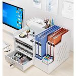 White Desktop File Tray Organizer for Home Office