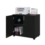 Panana Black Wooden 2-Door Filing Cabinet