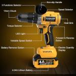 SundpeyPRO 21V Cordless Hammer Drill Set